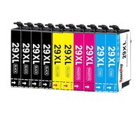 HenceBuy 29 cartuchos de tinta compatibles con Epson 29XL Multipack para impresora Expression Home XP-342 XP-335 XP-235 XP-442 XP-352 XP-247 XP-255 XP-332 XP-345 XP-432 XP-435 (paquete de 10)