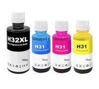 HenceBuy 31 32XL Tinta Compatible con HP 31 32XL Cartucho para Smart Tank 5105 5106 5107 7005 7305 7605 7306 7006 Smart Tank Plus 555 559 570 651 655 558 515 516 530 Negro Cian Magenta Amarillo