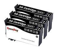 HenceBuy 405XL Negro Cartuchos de Tinta Compatible Epson 405 XL para Workforce Pro WF-4830DTWF WF-4820DWF WF-4830 WF-4820 WF-3820DWF WF-3825DWF WF-3820 WF-7840 WF-7840DTWF WF-7830 WF-7310 (3 Negro)