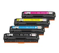 HenceBuy 410A Cartucho de tóner Compatible para HP 410A 410X Toner para Color LaserJet Pro MFP M477fdw MFP M477fdn M477 M377dw M452nw M452dn M452 CF410X CF410X (Negro Cian Amarillo Magenta)