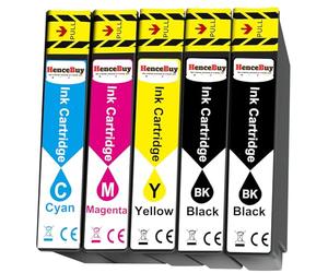 HenceBuy 604XL Cartucho de Tinta Compatible con Epson 604 XL para Expression Home XP-2200 XP-3200 XP-4200 XP-2205 XP-3205 XP-4205 Workforce WF-2930 WF-2910 WF-2950 WF-2935 (5 Paquetes)