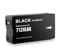 HenceBuy 712 Negro Cartuchos de Tinta Compatible para HP 3ED70A 3ED71A para DesignJet T230 T630 T250 T650 T210 Impresora (Negro)