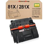 HenceBuy 81X CF281X - Cartucho de tóner negro de repuesto para impresora HP 81A 81X de alto rendimiento CF281X CF281A 81A para impresora Enterprise MFP M605 M605n M606 M630 (negro, 1 unidad)