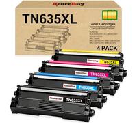 HenceBuy Juego de 4 cartuchos de tóner TN635XL TN635 para MFC-L8930CDW/MFC-L8730CDW Brother TN635XL TN635 635XL Toner para impresora HL-L8430CDW HL-L8430CDWT MFC-L8730CDW MFC-L8930CDW MFC-L8970CDW