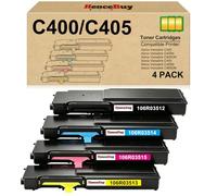 HenceBuy VersaLink C400 C405 - Cartucho de tóner de alto rendimiento, 4 unidades, 106R03512, 106R03514, 106R03515, 106R03513, repuesto para Xerox VersaLink C405 C400 C400N C400DN C4055 DN C400