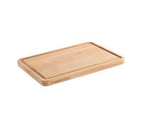 HENCKELS Tabla de Cortar de Madera, 32 x 22 x 2 cm, Ranura para Jugos | Utilizable por Ambos Lados, Marrón Natural