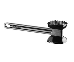HENDI Ablandador de carne XL, martillo de doble cara, mazo machucador martillo de cocina, para ablandar las carnes, 300x80x(H)80mm, aluminio, negro