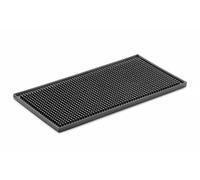 HENDI Alfombrilla para bar, Alfombra de Servivio, Estera del Servivio de la Barra, Caucho, Negra, 300x150x(H)9mm
