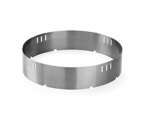 HENDI Aro Adaptador para Fogón de Gas Hokker 147108, Accesorio de Cocina en Acero Inoxidable 18/0 para Usar con Sartén Wok 626504, ⌀360x(H)80mm, Sin Montaje