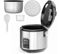 HENDI Arrocera con función de cocción al vapor - 1.8 L - 230V / 700W - ø280x(H)285 mm