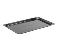 HENDI Bandeja de hornear y asar GN 1/1 CONVECTOMAT en acero esmaltado, plancha grill para barbacoa y horno, resistente hasta 300 °C, 530x325x(H)20mm