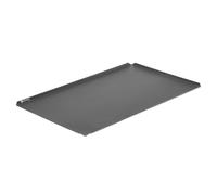 HENDI Bandeja de horno antiadherente con 4 bordes, formato panadería | Aluminio, recubrimiento antiadherente PTFE, grosor 1,5mm, horno hasta 250°C, apilable, 600x400x(H)10mm