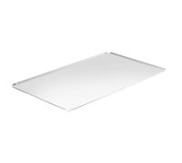 HENDI Bandeja de horno con 4 bordes elevados, formato panadería | Aluminio, grosor 1,5mm, horno hasta 260°C, apilable, 600x400x(H)10mm
