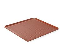 HENDI Bandeja de horno perforada GN 2/3, recubrimiento antiadherente de PTFE, con 4 bordes, 354x325x(H)10mm, aluminio