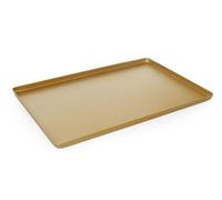 HENDI Bandeja de presentación para repostería, 600x400x(H) 20mm, Aluminio Ligero, Dorado