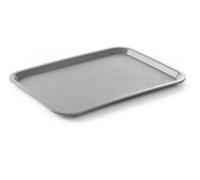 HENDI Bandeja de Servicio AmerBox, Mediana, Rectangular, Multiusos, Bandeja para Servir Comida rápida, Bebidas, Fast Food, Bandeja de Cocina, 305x415x(H) 20mm, Gris, Polipropileno
