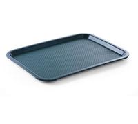 HENDI Bandeja de Servicio AmerBox, Mediana, Rectangular, Multiusos, Bandeja para Servir Comida rápida, Bebidas, Fast Food, Bandeja de Cocina, 305x415x(H) 20mm, Verde, Polipropileno
