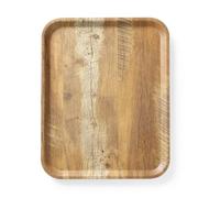 HENDI Bandeja de servicio de melamina con diseño de madera - Madera - 330x430 mm