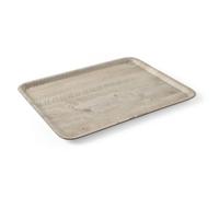 HENDI Bandeja de servicio de melamina con diseño de madera - Madera clara - 370x530 mm