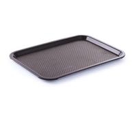 HENDI Bandeja de Servicio, Mediana, Rectangular, Multiusos, Bandeja para Servir Comida rápida, Bebidas, Fast Food, Bandeja de Cocina, 305x415x(H) 20mm, marrón, Polipropileno