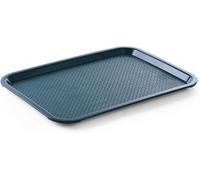 HENDI Bandeja de Servicio, Mediana, Rectangular, Multiusos, resiste hasta 80°C, Bandeja para Servir Comida rápida, Bebidas, Fast Food, Bandeja de Cocina, 305x415x(H) 20mm, Verde, Polipropileno