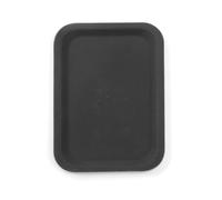 HENDI Bandeja de Servicio Rectangular, Superficie Antideslizante, 200x280x(H) 18mm, Negro, Fibra de Vidrio y Goma