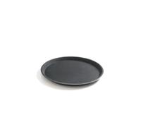 HENDI Bandeja de Servicio Redonda, Superficie Antideslizante, ⌀460x(H) 22mm, Negro, Fibra de Vidrio y Goma