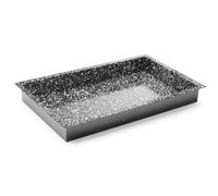 HENDI Bandeja GN 1/1, recubrimiento antiadherente de mármol, recipiente CONVECTOMAT CLASSIC, contenedor GN, resistente hasta 300°C, apta para hornos, 530x325x(H) 60mm, acero esmaltado