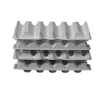 HENDI Bandejas para huevos OVOBOX 120, set de 4, capacidad 120 huevos, 291x288x(H)41mm, PS