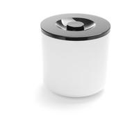 HENDI Cubitera para Hielo, hielera, Recipiente para almacenar Cubitos de Hielo, BarUp, de Doble Pared, 5L, ø190x(h) 200mm, poliestireno, Blanco y Negro