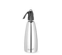 HENDI Sifón de soda, generador de agua con gas, para agua fresca carbonatada, para cargadores de CO2, 1L, ø95x(H)310mm, acero inoxidable