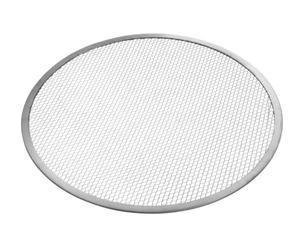 HENDI Base Bandeja Rejilla Malla Pizza, Rejilla redonda para hornear pizzas uniformemente, más crujientes, Bandeja redonda de malla para pizzas, horno, Diámetro 330 mm, Aluminio