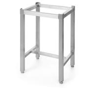 HENDI Base, soporte, para los bloques de cortar de HDEP de HENDI con códigos: 505663 y 505656, base reforzada para los bloques de carnicero, patas ajustables, 500x400x(H)750mm, acero inoxidable