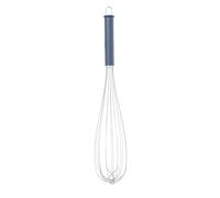 HENDI Batidor de varillas manual, batidor de cocina, varillas francesas, varillas de acero inoxidable con grosor de 2mm, mango ergonómico de polipropileno negro y verde, largo total 465mm