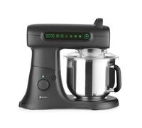 HENDI Batidora amasadora planetaria Blackbolt PRO, 7 L, 800 W, 11 velocidades, temporizador y 4 accesorios aptos para lavavajillas, carcasa de aluminio fundido, 470x263x(H)413mm, negra