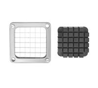 HENDI Cuchillas rebanadoras de patatas fritas 13x13 mm, incluye la placa de prensado, 630402 Cortador manual de patatas fritas