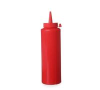 HENDI Botella dispensadora para salsas y condimentos, 200ml, rojo