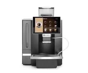 HENDI Cafetera automática profesional, 1 kg café en grano, depósito agua 6 L o conexión directa, presión 19 bar, 230V, 3000W, 390x544x(H)578mm, ABS
