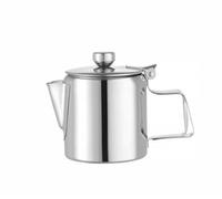 HENDI Cafetera tetera con tapa abatible, 200ml, ⌀74x(H)95mm, acero inoxidable