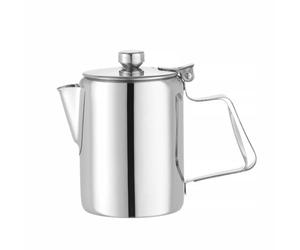 HENDI Cafetera tetera con tapa abatible, 300ml, ⌀74x(H)123mm, acero inoxidable