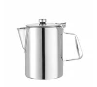 HENDI Cafetera tetera con tapa abatible, 600ml, ⌀97x(H)142mm, acero inoxidable