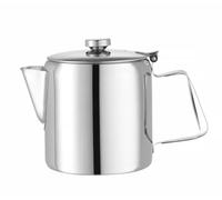 HENDI Cafetera tetera con tapa abatible, 900ml, ⌀120x(H)158mm, acero inoxidable