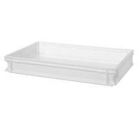 HENDI Caja para masa de pizza y de pan, 18L, caja de fermentación, apilable, sin tapa, apta para alimentos, recipiente contenedor porta masa alimentos, sin BPA, 600x400x(H) 95mm, HDPE