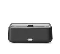 HENDI Calentador de alimentos, UNIQ, servidor exhibidor de buffet, Chafing dish, calientaplatos, eléctrico, sistema Baño María, 12,5L, 220V, 700W, 607x402x(H)245mm, acero inoxidable, Alu, PP, negro