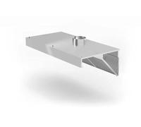 Hendi Campana Extractora de Pared, Filtros de Acero Inoxidable, Aptos Para el Lavavajillas, Conexión de Ventilación 200 mm, con Iluminación Led, sin Ventilador, 1200 x 700 x 450 mm, Acero Inoxidable