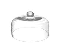HENDI Campana domo cúpula cubierta para ahumar y presentar alimentos y platos, para combinar con pistolas e infusores de humo, ahumado, ø275x(h)140 mm, de vidrio transparente