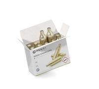 HENDI Cargadores de soda, 10 piezas, para agua con gas, para sifón de agua con gas, cargadores de CO2, 7,8g de CO2 por cargador