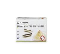 HENDI Cargas para Sifón de Nata, Cartuchos de N₂O, para Dispensadores de Crema, Pack de 10 unidades
