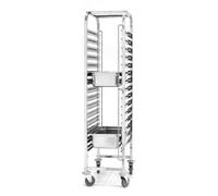 HENDI Carro bandejero, 15 x GN 1/1, Capacidad de Carga 150 kg, 440x610x(H) 1710mm, Acero Inoxidable