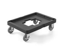 HENDI Carro Plataforma con 4 Ruedas para contenedores isotérmicos AmerBox, 530x710x(H) 230mm, PE